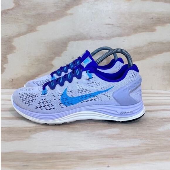 Nike - Lunar Glide 5 - Running Shoes - Blue/Purple - Women's - 7.5 - 599395-545 - Picture 3 of 9